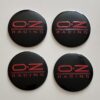 original.jpeg 4 pcs (Set) 56mm - 2.20inch Black & Red OZ Racing Wheel Center Hub Caps Stickers