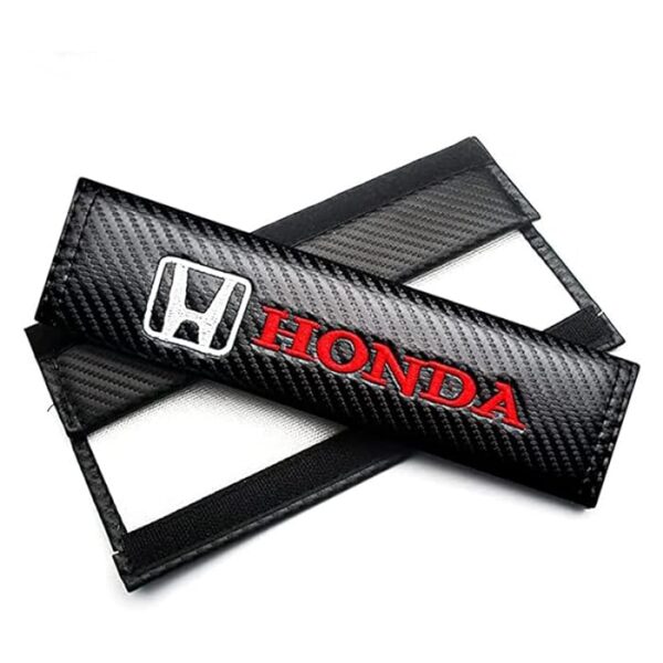 original.jpeg 2 pcs Black Honda Car Styling Safety Belt Cover Protection Shoulder Pad Cushion Harness Pad
