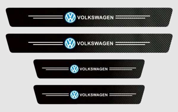 original.jpeg 4 pcs Carbon Fiber Car Door Sill Scuff Protector Set for Volkswagen - Anti-Scratch Strip
