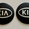 original.png 4 pcs (Set) 56mm - 2.20inch Black Kia Wheel Center Hub Caps Stickers