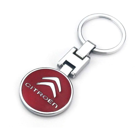 original.png 1 pcs High Quality Red Citroen Metal Keychain