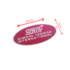 1 pcs Pink Subaru STI Emblem Sticker Metal