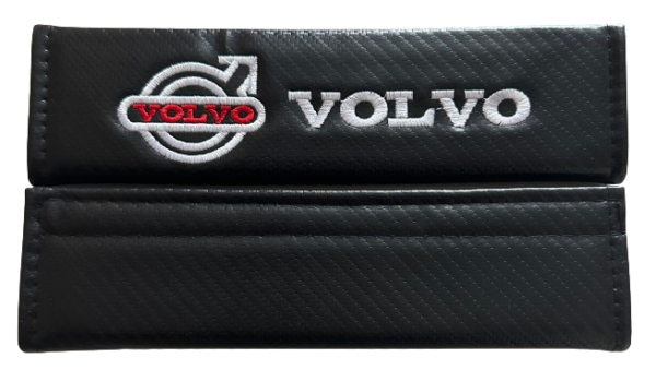 original.png 2 pcs Black Volvo Car Styling Safety Belt Cover Protection Shoulder Pad Cushion Harness Pad