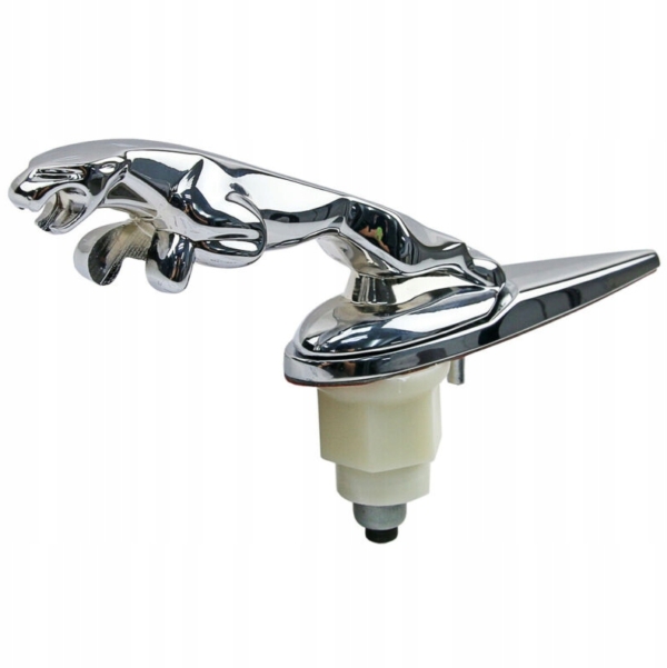 original.png 1 pcs Silver Jaguar Logo Hood Emblem