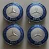original.jpeg 4 pcs (Set) 60mm - 2.36inch Blue & Silver Mercedes Benz Wheel Center Hub Caps