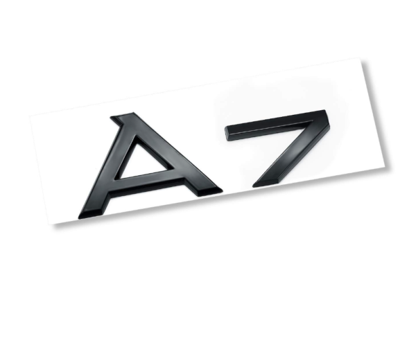 original.png 1 pcs Glossy Black Audi A7 Emblem Sticker