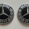 original.jpeg 4 pcs (Set) 75mm - 2.95inch Black Mercedes Benz Wheel Center Hub Caps Stickers