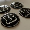 original.jpeg 4 pcs (Set) 56mm - 2.20inch Black BRABUS Wheel Center Hub Caps Stickers