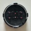 original.jpeg 4 pcs (Set) 61mm - 2.40inch Black & Red Audi Wheel Center Hub Caps