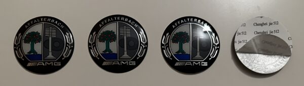 4 pcs (Set) 65mm - 2.56inch AMG Affalterbach Wheel Center Hub Caps Stickers