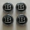 original.jpeg 4 pcs (Set) 60mm - 2.36inch Black Brabus Wheel Center Hub Caps