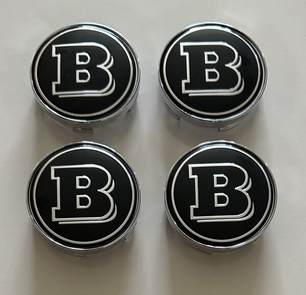 original.jpeg 4 pcs (Set) 60mm - 2.36inch Black Brabus Wheel Center Hub Caps