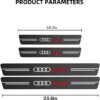 original.jpeg 4 pcs Carbon Fiber Car Door Sill Scuff Protector Set for Audi - Anti-Scratch Strip