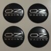 4 pcs (Set) 65mm - 2.56inch Carbon Black OZ Racing Wheel Center Hub Caps Stickers
