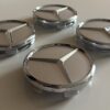 original.jpeg 4 pcs (Set) 60mm - 2.36inch Silver Mercedes Benz Wheel Center Hub Caps