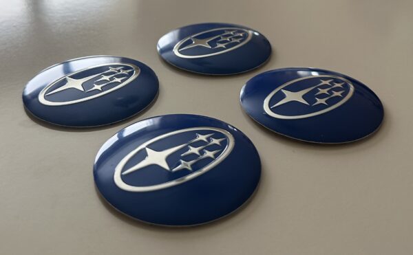 original.jpeg 4 pcs (Set) 56mm - 2.20inch Blue Subaru Wheel Center Hub Caps Stickers