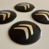 original.jpeg 4 pcs (Set) 65mm - 2.56inch Black Citroen Wheel Center Hub Caps Stickers