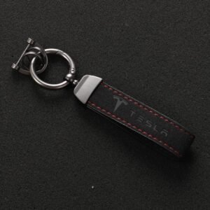 original.jpeg 1 pcs High Quality Alcantara Tesla Keychain
