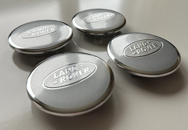 original.jpeg 4 pcs (Set) 63mm - 2.48inch Silver Land Rover Wheel Center Hub Caps