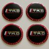 original.jpeg 4 pcs (Set) 56mm - 2.20inch Black & Red Toyota TRD Motor Sports Wheel Center Hub Caps Stickers