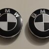 4 pcs (Set) 68mm - 2.68inch Black & White BMW Wheel Center Hub Caps (36136783536)
