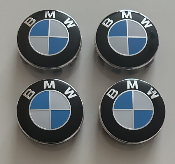 original.jpeg 4 pcs (Set) 68mm - 2.68inch Blue & White BMW Wheel Center Hub Caps (36136783536)