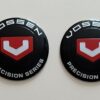 original.jpeg 4 pcs (Set) 56mm - 2.20inch Black & Red Vossen Wheel Center Hub Caps Stickers