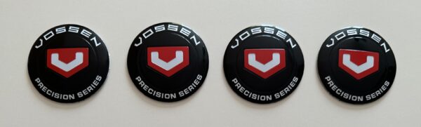 original.jpeg 4 pcs (Set) 56mm - 2.20inch Black & Red Vossen Wheel Center Hub Caps Stickers