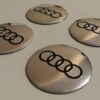 original.jpeg 4 pcs (Set) 56mm - 2.20inch Glossy Silver Audi Wheel Center Hub Caps Stickers