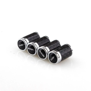 original.png 4 pcs (Set) Black Carbon Tire Valve Dust Caps for AMG