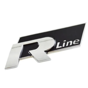 original.png 1 pcs Black Volkswagen R Line Metal Emblem Sticker