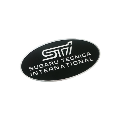 original.png 1 pcs Black Subaru STI Emblem Sticker Metal