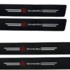 original.jpeg 4 pcs Carbon Fiber Car Door Sill Scuff Protector Set for Mercedes Benz - Anti-Scratch Strip (Red Logo)