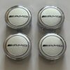 4 pcs (Set) 60mm - 2.36inch Silver AMG Wheel Center Hub Caps