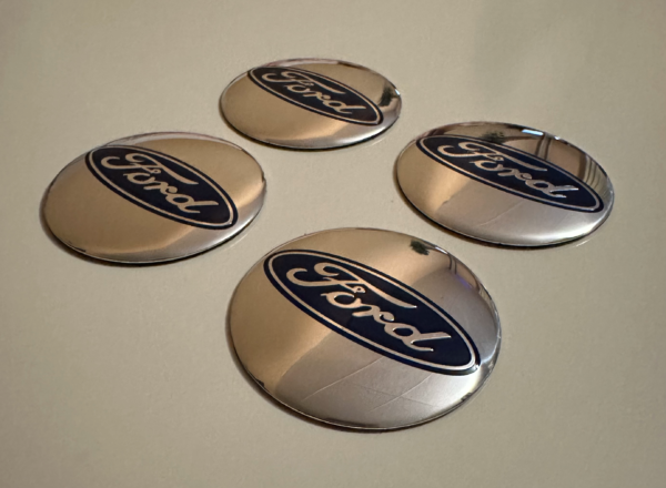 original.png 4 pcs (Set) 56mm - 2.20inch Silver Ford Wheel Center Hub Caps Stickers