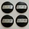 original.jpeg 4 pcs (Set) 65mm - 2.56inch Black & Silver BBS Wheel Center Hub Caps Stickers