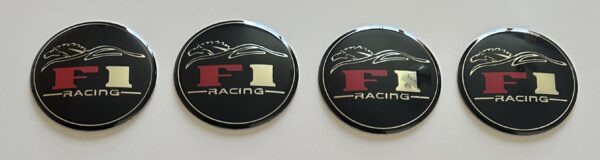 original.jpeg 4 pcs (Set) 65mm - 2.56inch Black F1 Racing Wheel Center Hub Caps Stickers