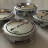 4 pcs (Set) 60mm - 2.36inch Silver AMG Wheel Center Hub Caps