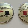 original.jpeg 4 pcs (Set) 65mm - 2.56inch Silver F1 Racing Wheel Center Hub Caps Stickers