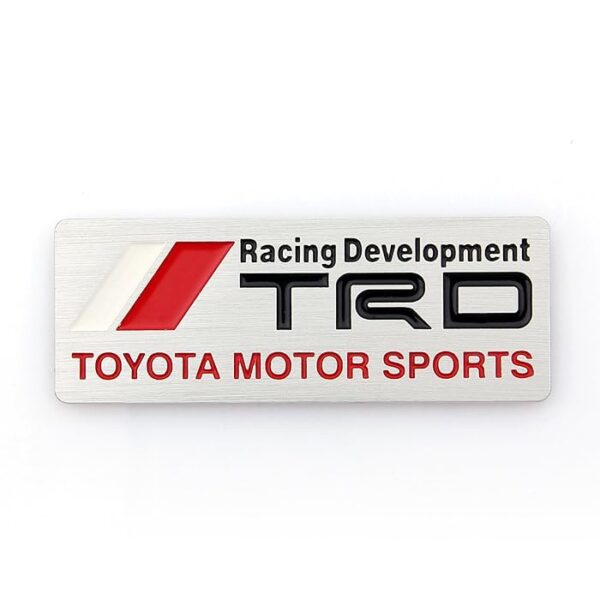 original.jpeg 1 pcs Silver Toyota TRD Motorsport Metal Emblem Sticker