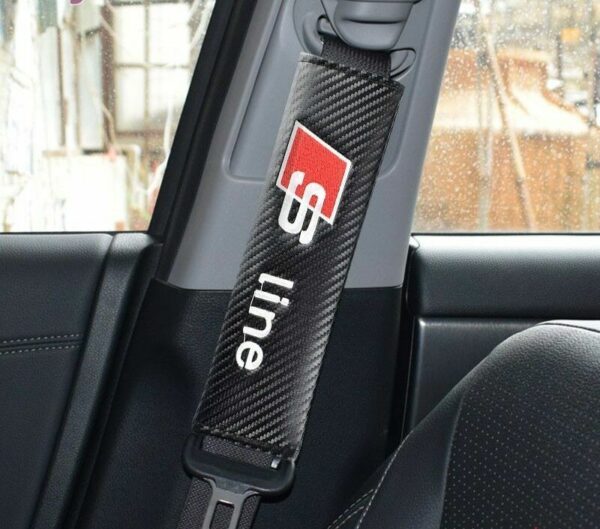 original.jpeg 2 pcs Audi S Line Car Styling Safety Belt Cover Protection Shoulder Pad Cushion Harness Pad