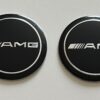 original.jpeg 4 pcs (Set) 56mm - 2.20inch Black AMG Wheel Center Hub Caps Stickers