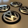 original.jpeg 4 pcs (Set) 56mm - 2.20inch Black Volkswagen Wheel Center Hub Caps Stickers