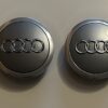 original.jpeg 4 pcs (Set) 69mm - 2.72inch Matte Gray Audi Wheel Center Hub Caps