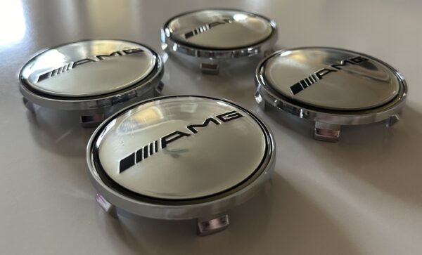 original.jpeg 4 pcs (Set) 68mm - 2.68inch Silver AMG Wheel Center Hub Caps