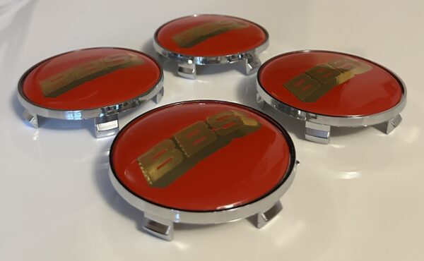 original.jpeg 4 pcs (Set) 68mm - 2.68inch Red & Gold BBS Wheel Center Hub Caps