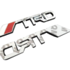 original.png 1 pcs Silver Toyota TRD Metal Emblem Sticker