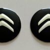 original.jpeg 4 pcs (Set) 56mm - 2.20inch Black Citroen Wheel Center Hub Caps Stickers