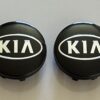 original.jpeg 4 pcs (Set) 58mm - 2.28inch Black KIA Logo Wheel Center Hub Caps