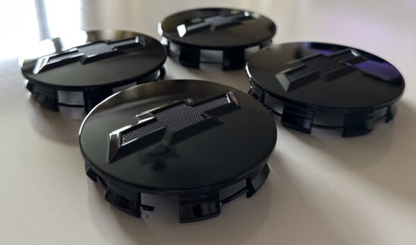 original.jpeg 4 pcs (Set) 83mm - 3.26inch Black Chevrolet Wheel Center Hub Caps